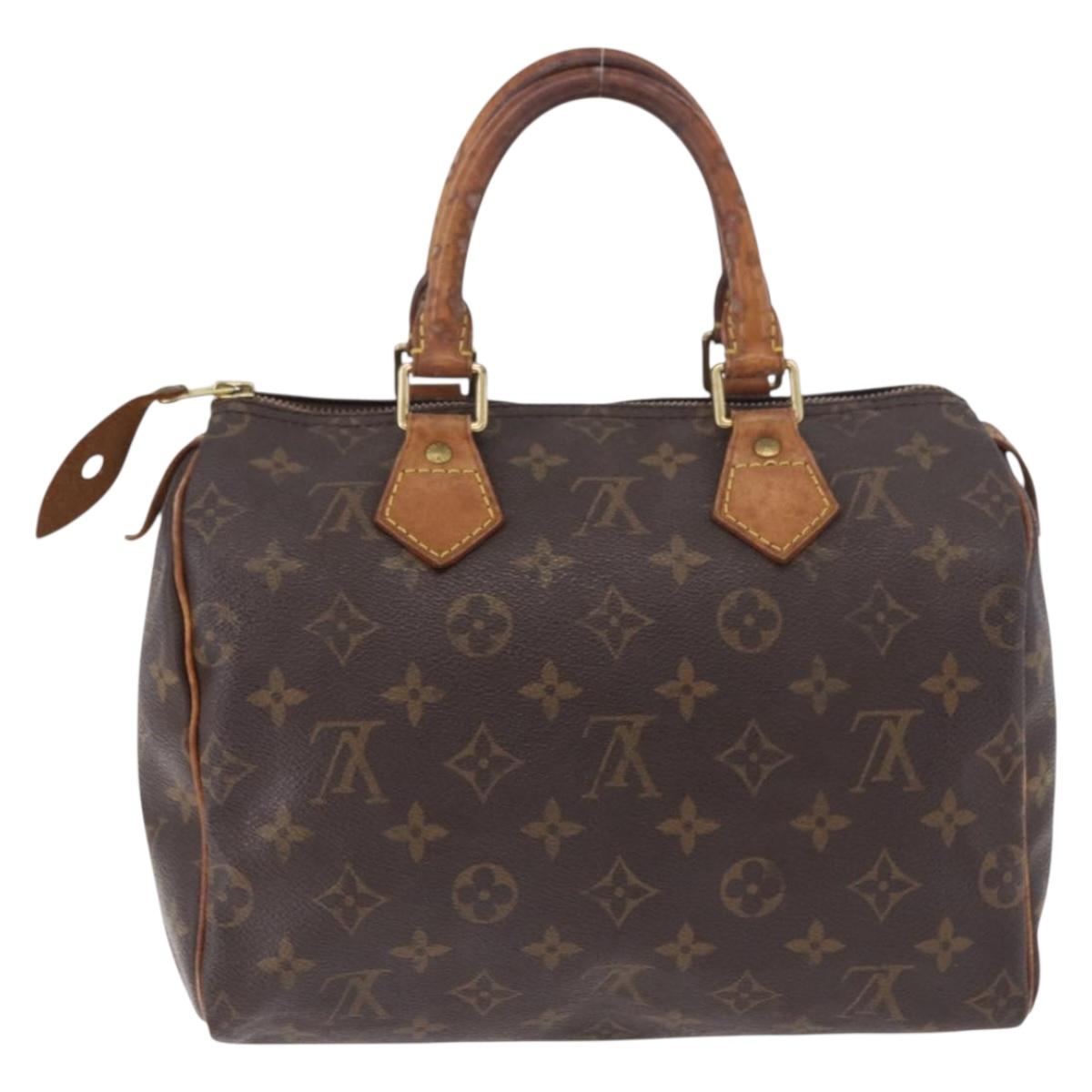 LOUIS VUITTON Monogram Speedy 25 Hand Bag M41528 LV Auth 187650