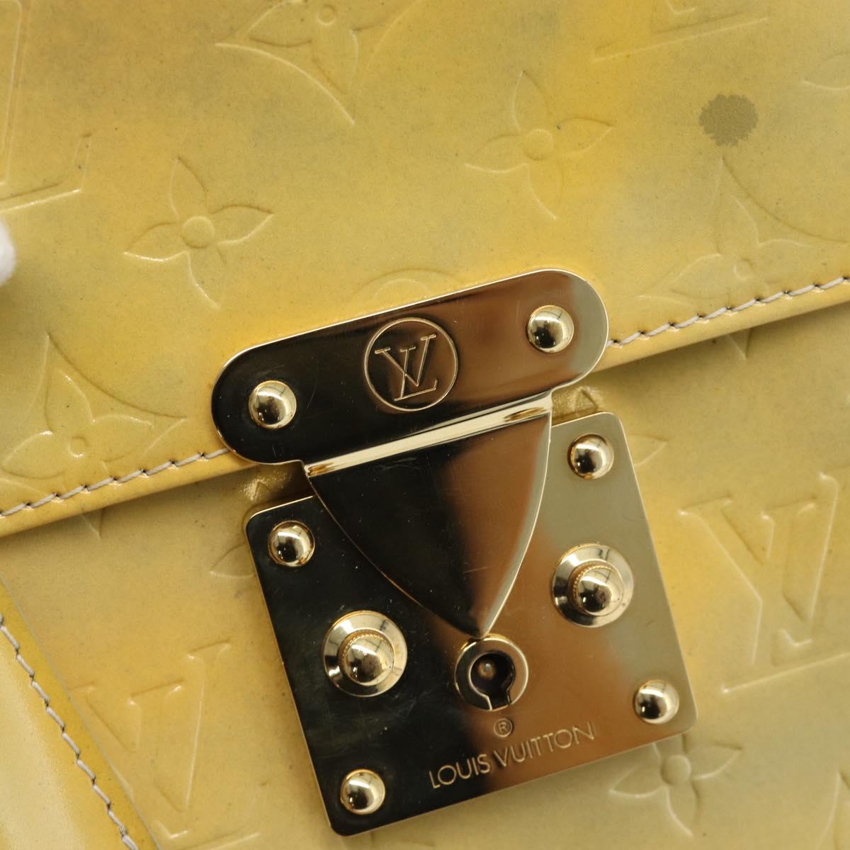 LOUIS VUITTON Monogram Vernis Spring Street Hand Bag Gris M91029 LV Auth 187663