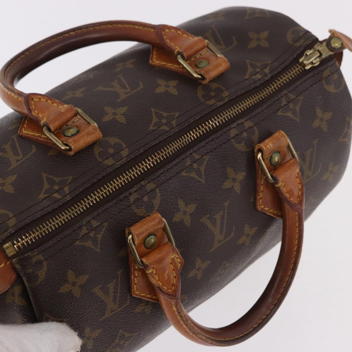 LOUIS VUITTON Monogram Speedy 25 Hand Bag M41528 LV Auth 187664