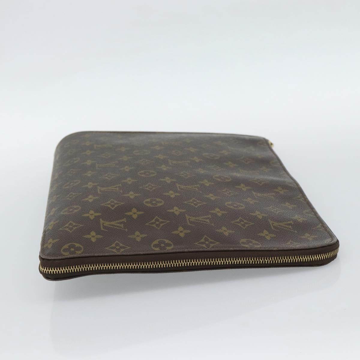 LOUIS VUITTON Monogram Posh Documents Briefcase M53457 LV Auth 187665