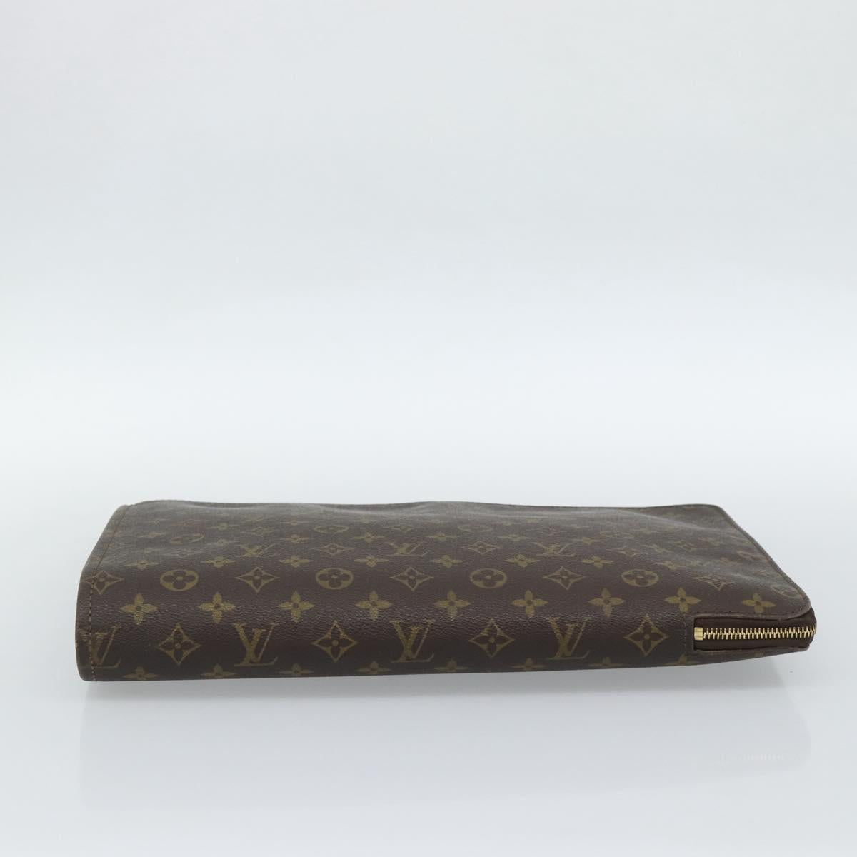 LOUIS VUITTON Monogram Posh Documents Briefcase M53457 LV Auth 187665