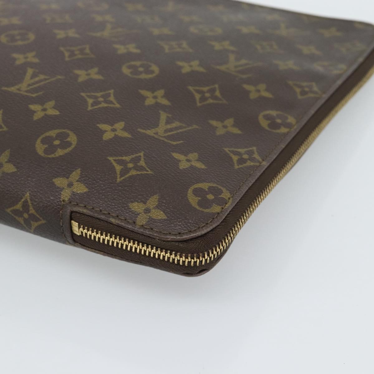 LOUIS VUITTON Monogram Posh Documents Briefcase M53457 LV Auth 187665