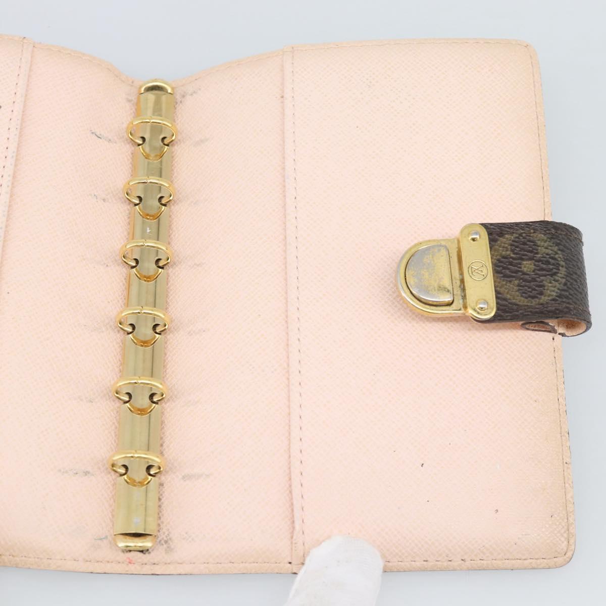 LOUIS VUITTON Monogram Agenda Koala PM Cover Pink R21013 LV Auth 187670
