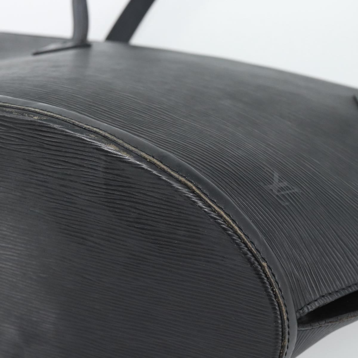 LOUIS VUITTON Epi Saint Jacques Shopping Shoulder Bag Black M52272 Auth 187674