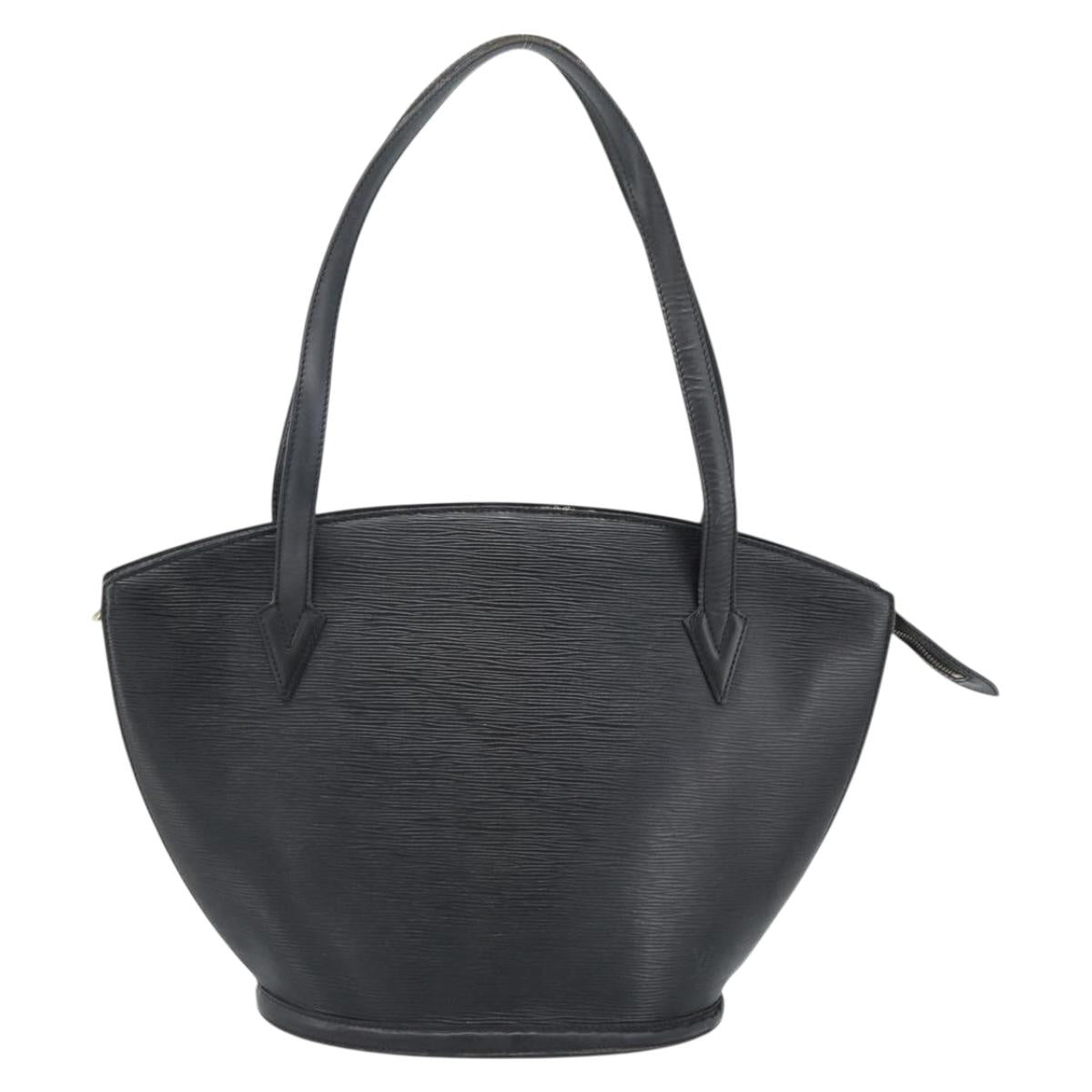 LOUIS VUITTON Epi Saint Jacques Shopping Shoulder Bag Black M52272 Auth 187674