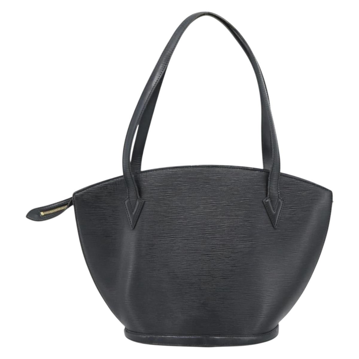 LOUIS VUITTON Epi Saint Jacques Shopping Shoulder Bag Black M52272 Auth 187674