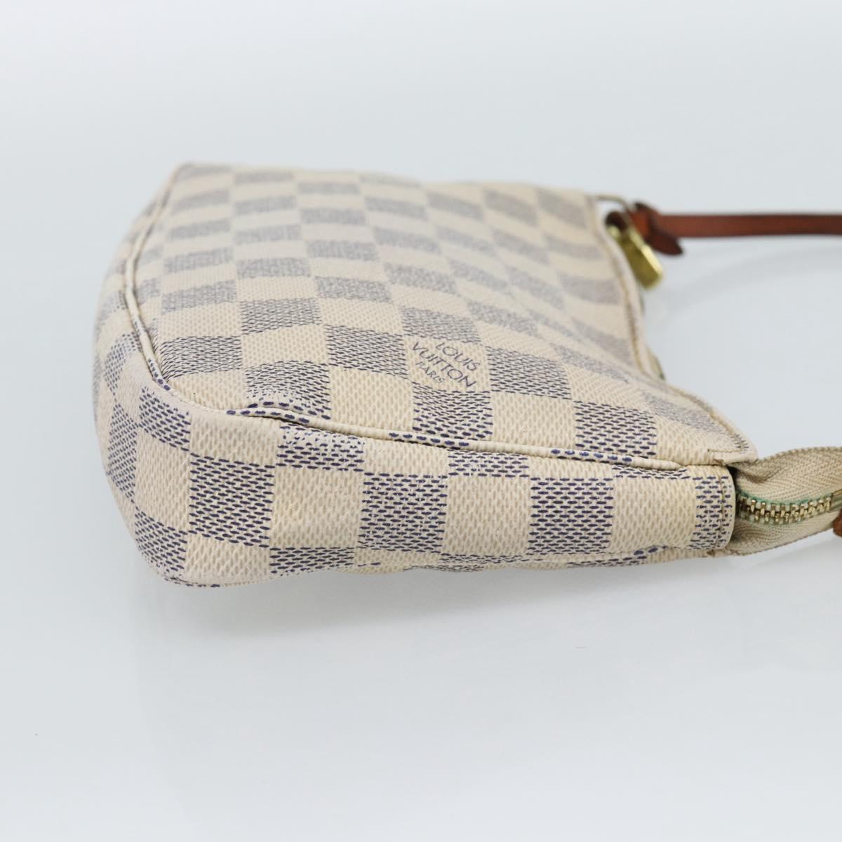 LOUIS VUITTON Damier Azur Pochette Accessoires Pouch N41207 LV Auth 187681