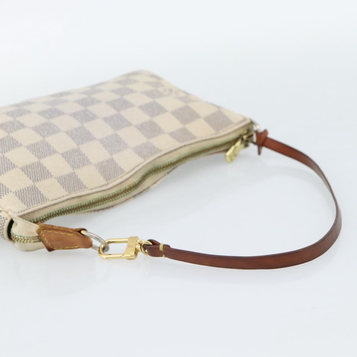 LOUIS VUITTON Damier Azur Pochette Accessoires Pouch N41207 LV Auth 187681