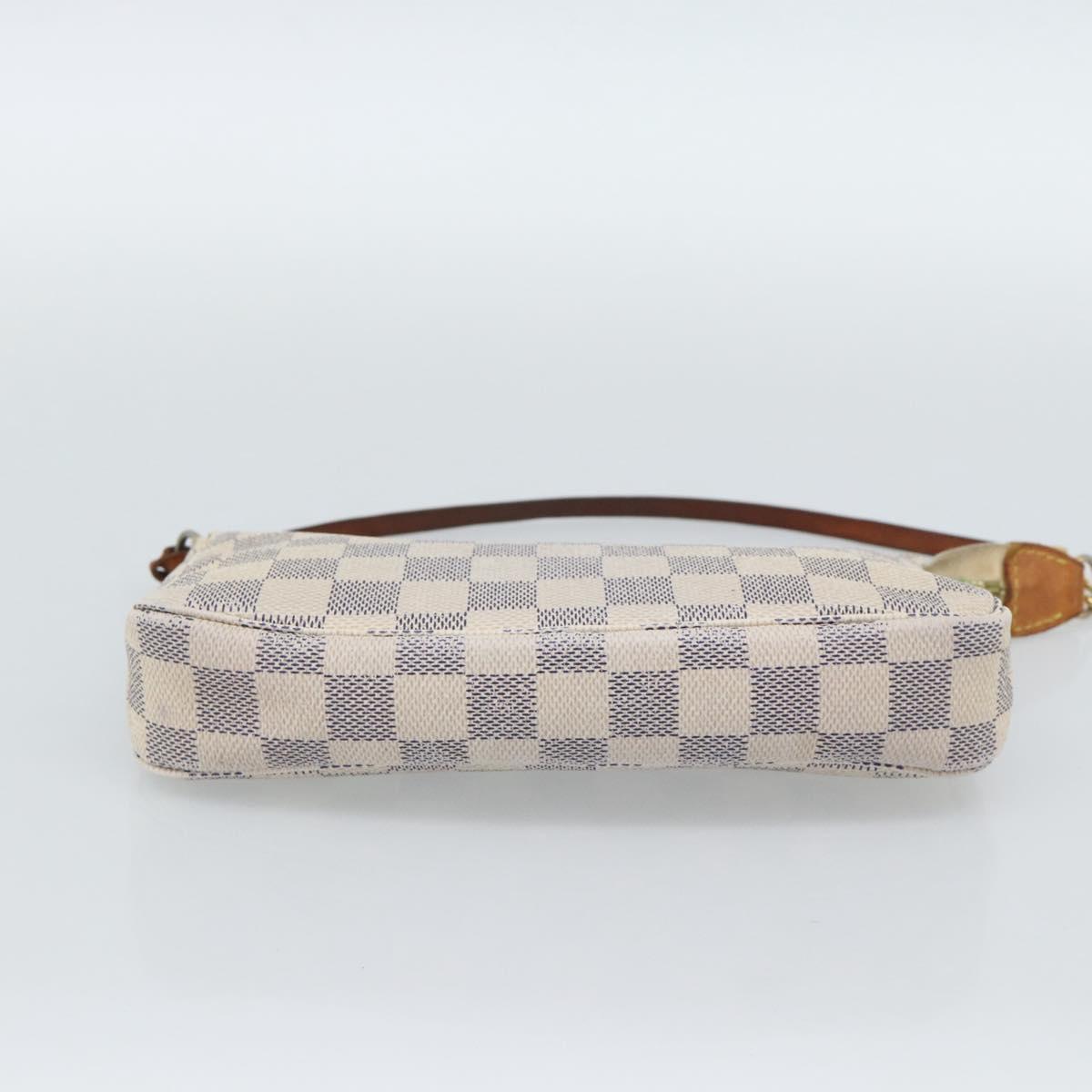 LOUIS VUITTON Damier Azur Pochette Accessoires Pouch N41207 LV Auth 187681