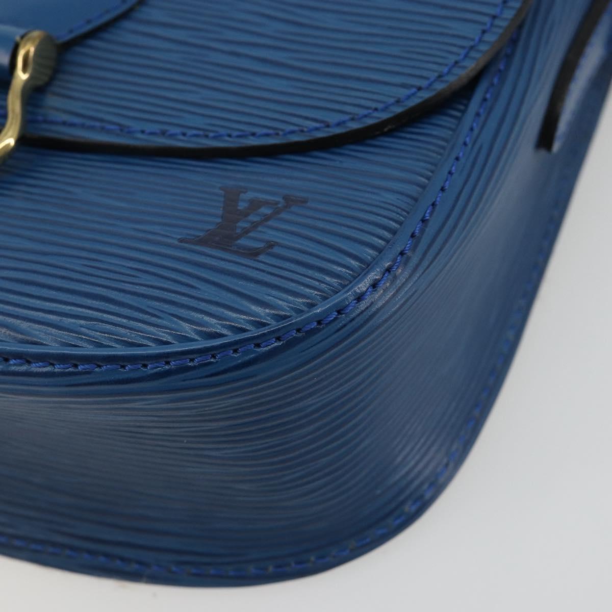 LOUIS VUITTON Epi Saint Cloud PM Shoulder Bag Blue M52195 LV Auth 187685