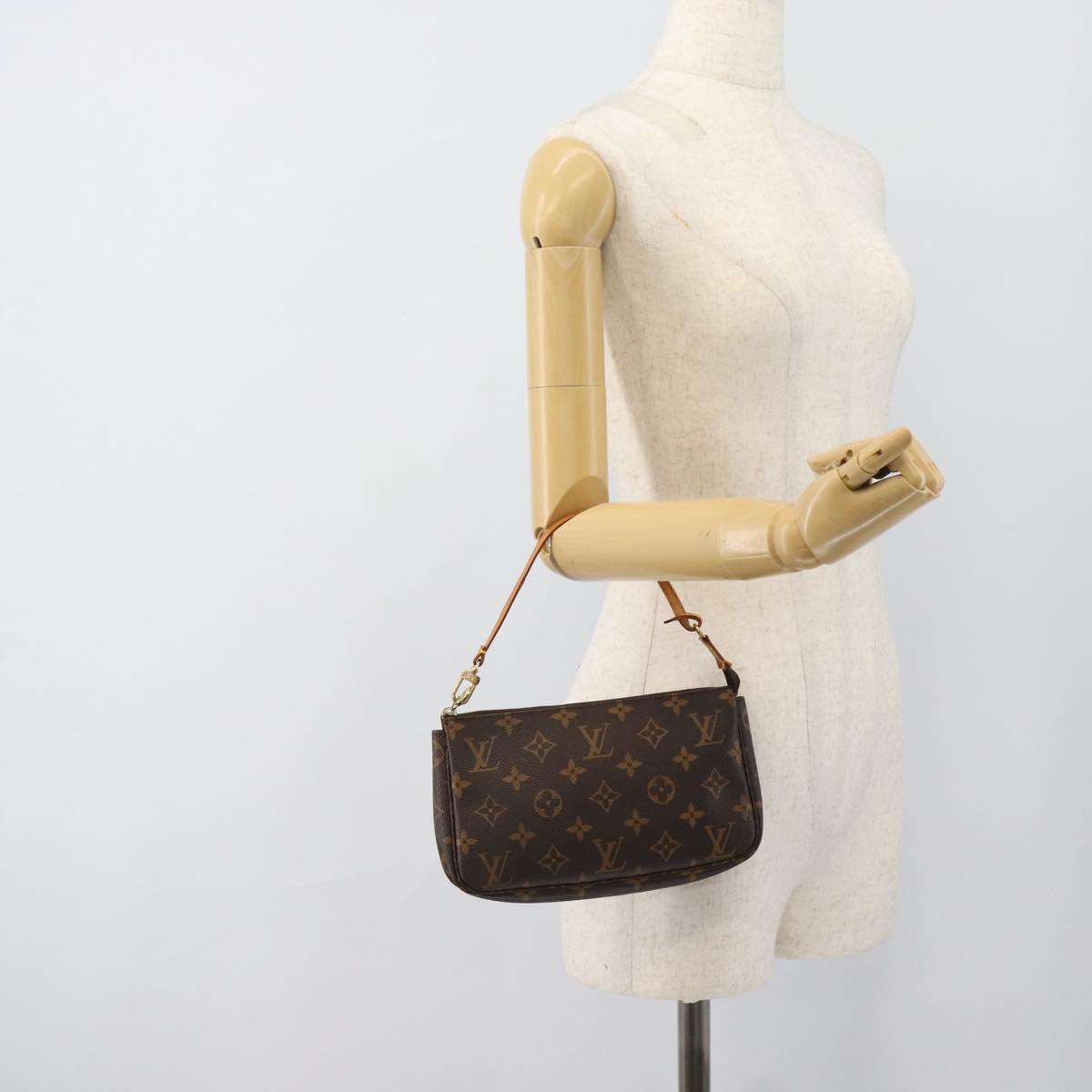 LOUIS VUITTON Monogram Pochette Accessoires Accessory Pouch M51980 Auth 187695