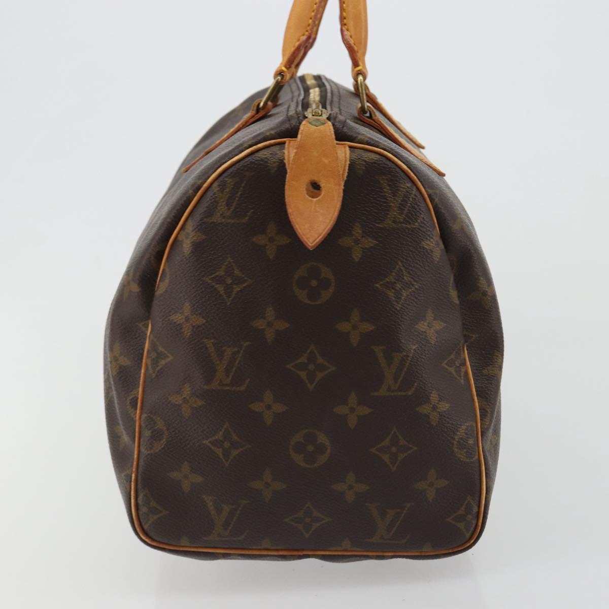 LOUIS VUITTON Monogram Speedy 30 Hand Bag M41526 LV Auth 187698A