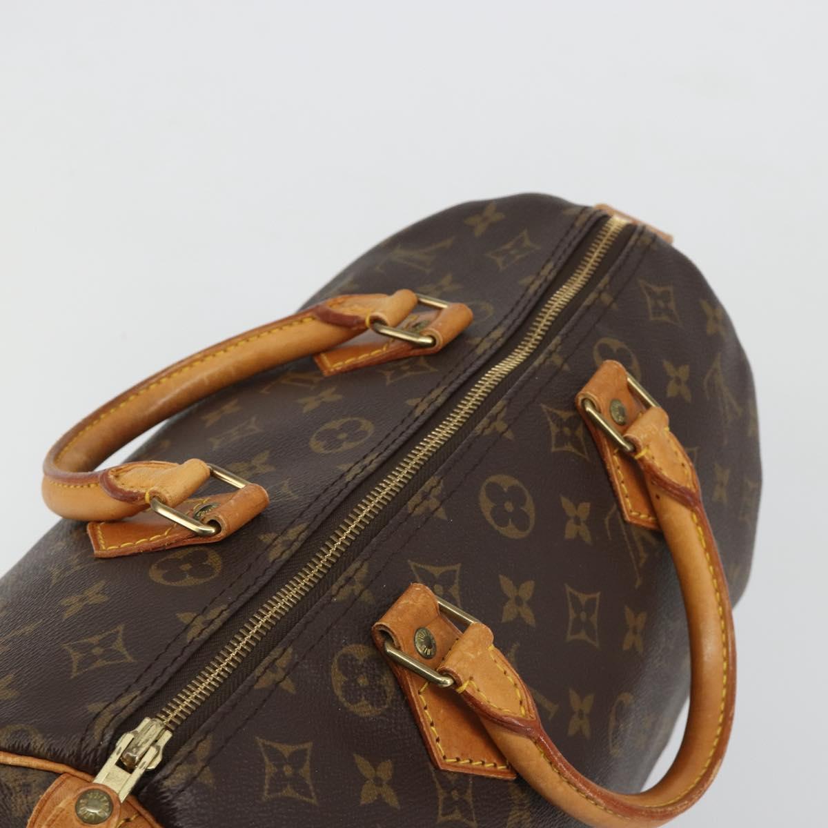 LOUIS VUITTON Monogram Speedy 30 Hand Bag M41526 LV Auth 187698A
