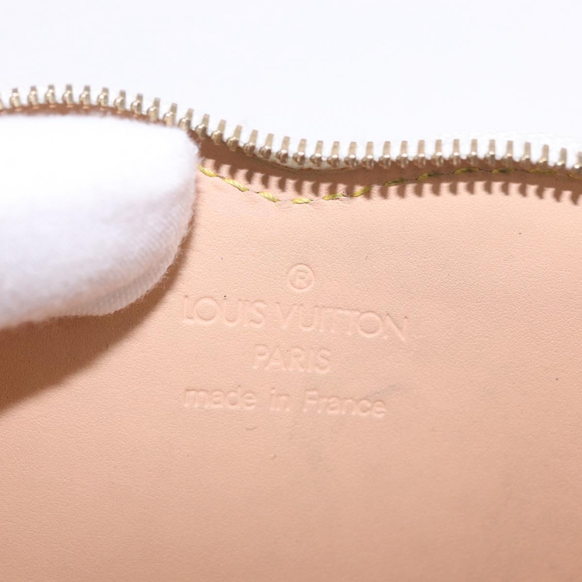 LOUIS VUITTON Multicolor Porte Monnaie Coeur Purse White M60040 LV Auth 187700