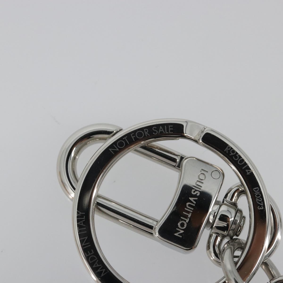 LOUIS VUITTON Porte Cles LV Puzzle Charm metal Silver R95014 LV Auth 187703M