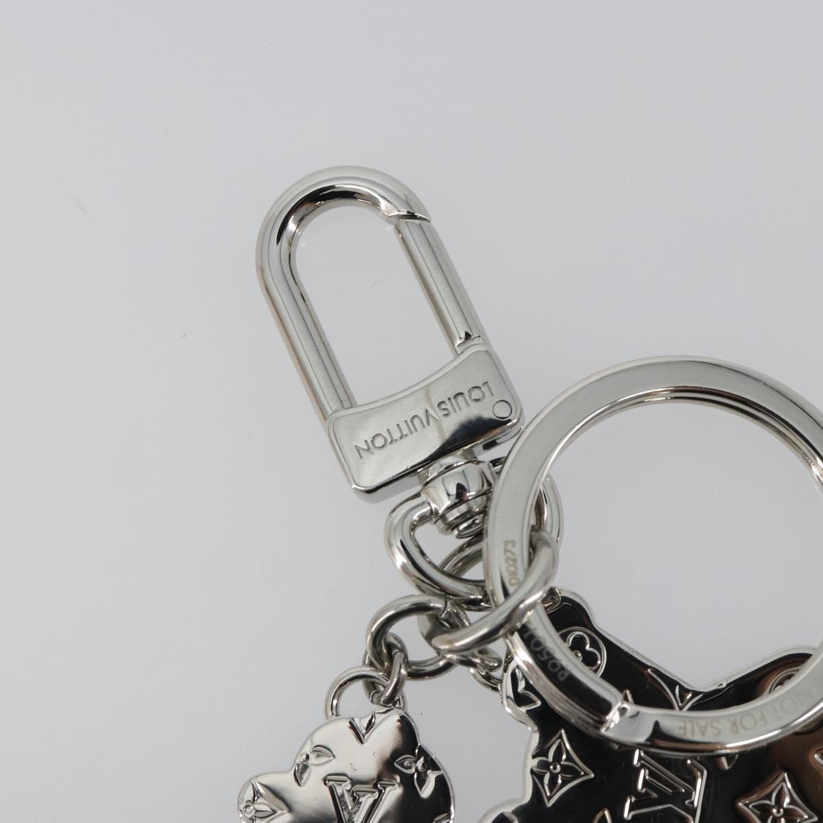 LOUIS VUITTON Porte Cles LV Puzzle Charm metal Silver R95014 LV Auth 187703M
