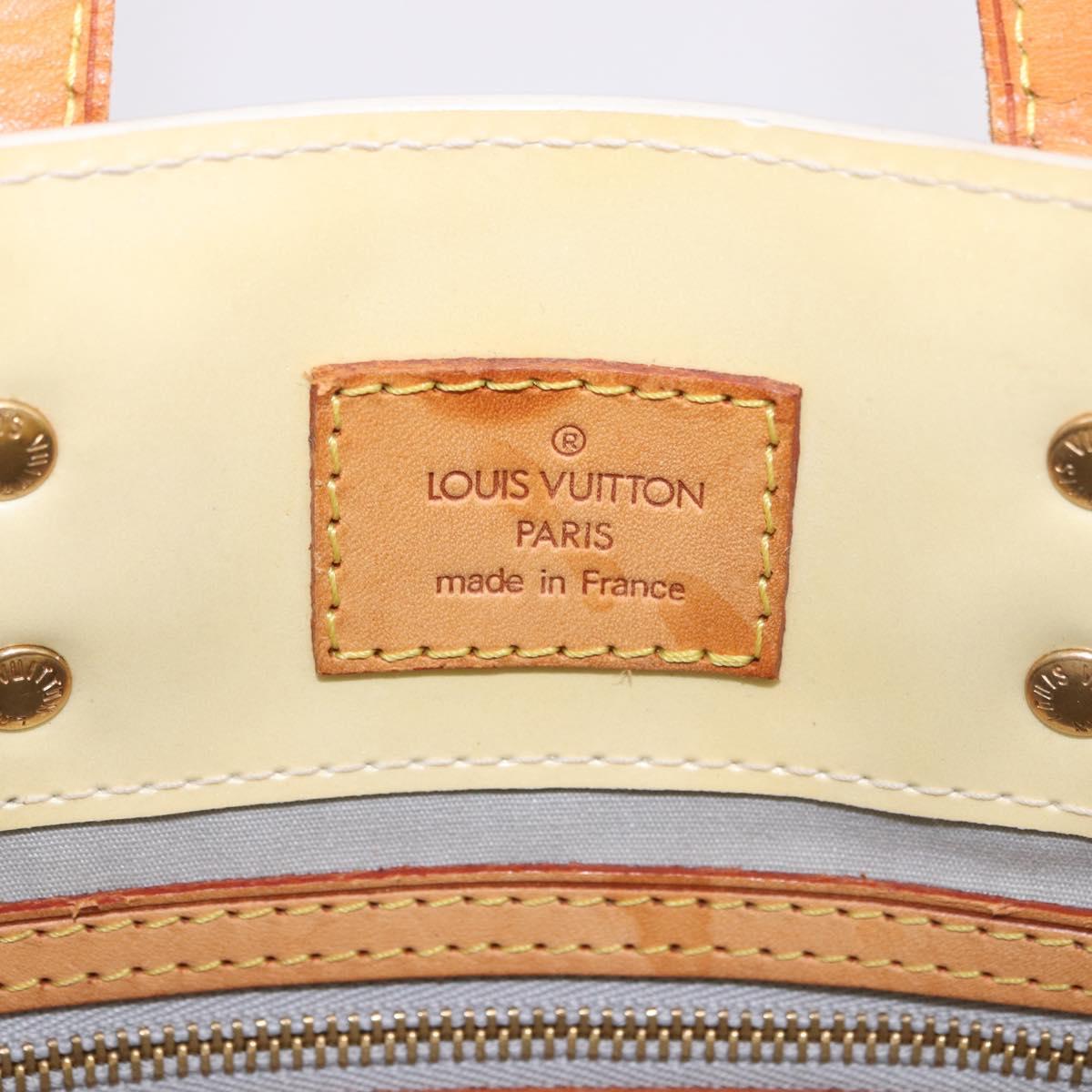 LOUIS VUITTON Monogram Vernis Reade PM Hand Bag Perle M91336 LV Auth 187720