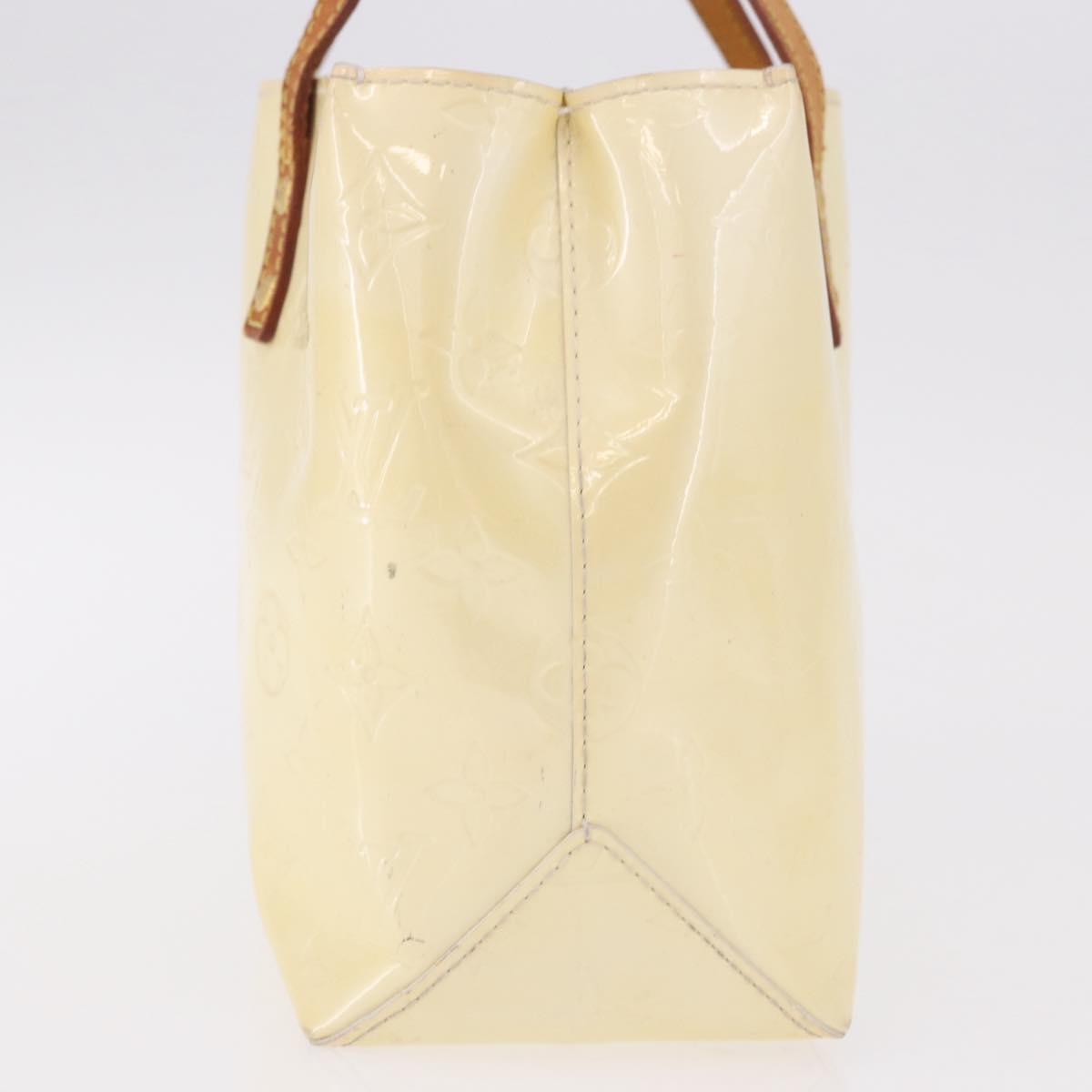 LOUIS VUITTON Monogram Vernis Reade PM Hand Bag Perle M91336 LV Auth 187720