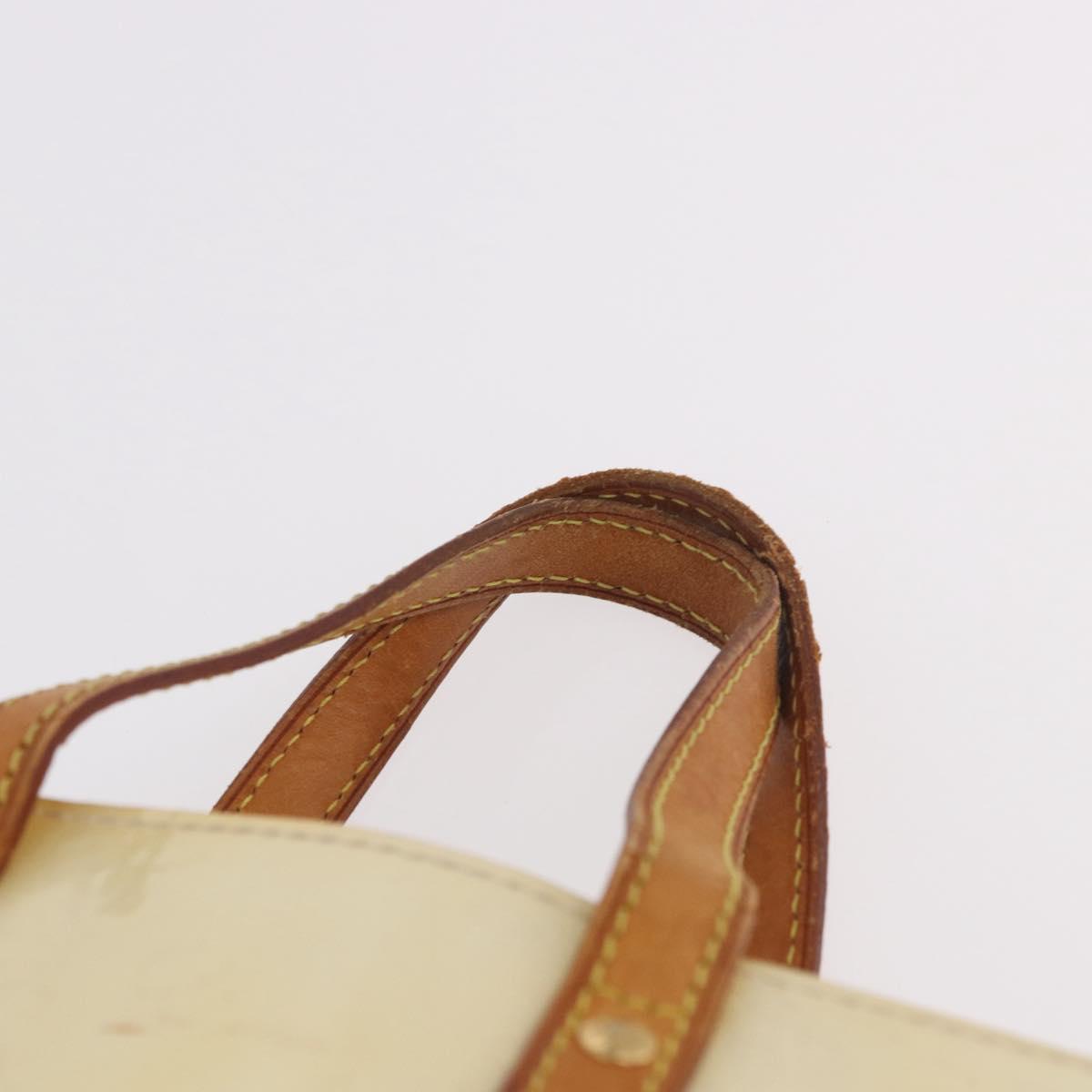 LOUIS VUITTON Monogram Vernis Reade PM Hand Bag Perle M91336 LV Auth 187720