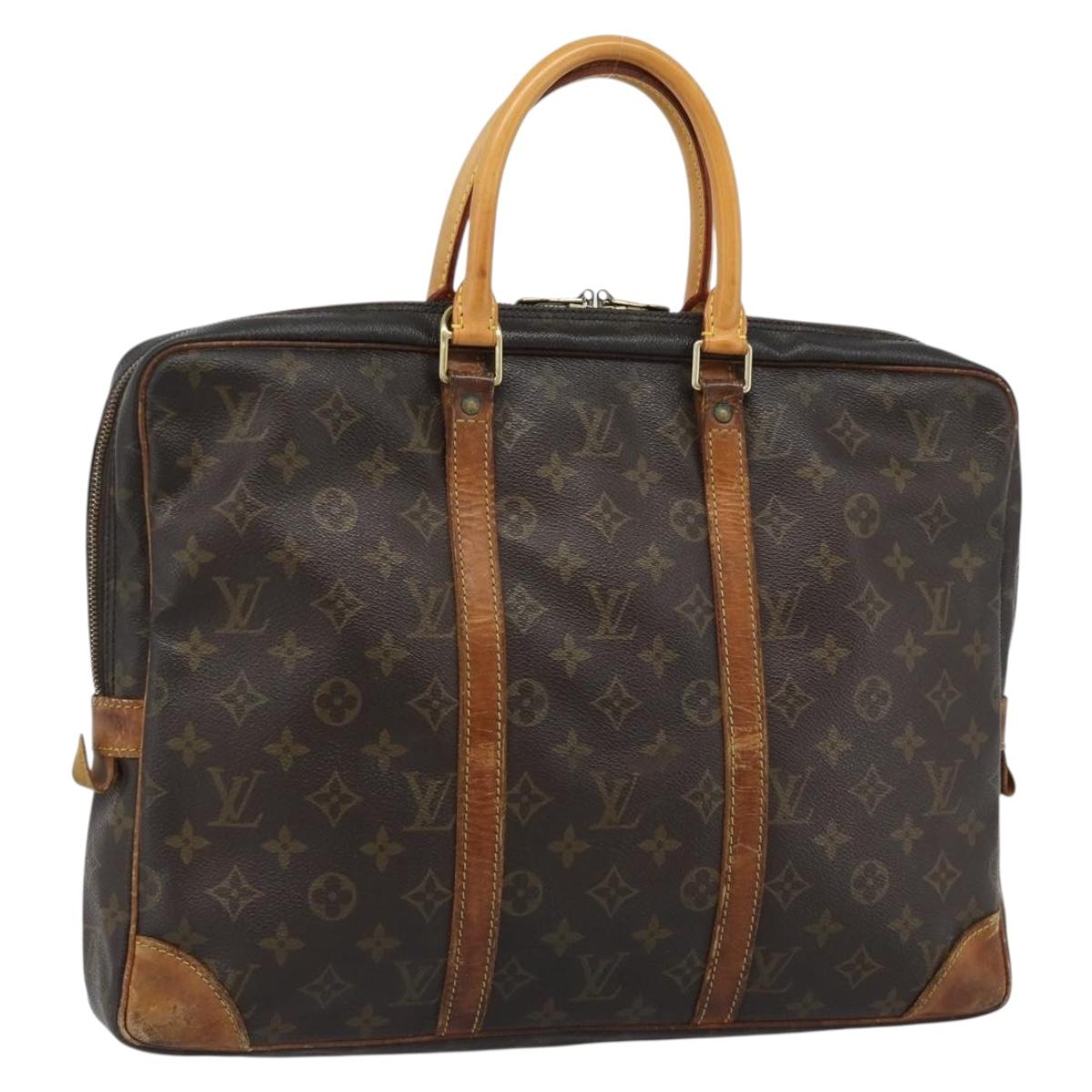 LOUIS VUITTON Monogram Porte Documents Voyage Business Bag M53361 Auth 187721