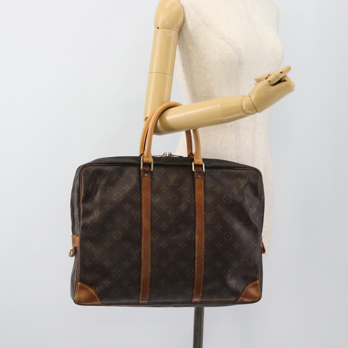 LOUIS VUITTON Monogram Porte Documents Voyage Business Bag M53361 Auth 187721