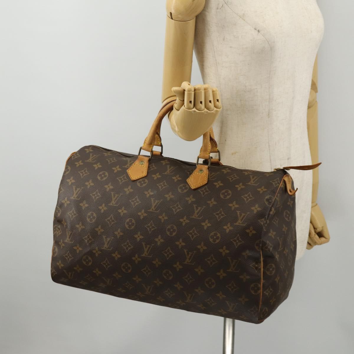 LOUIS VUITTON Monogram Speedy 40 Hand Bag M41522 LV Auth 187722A