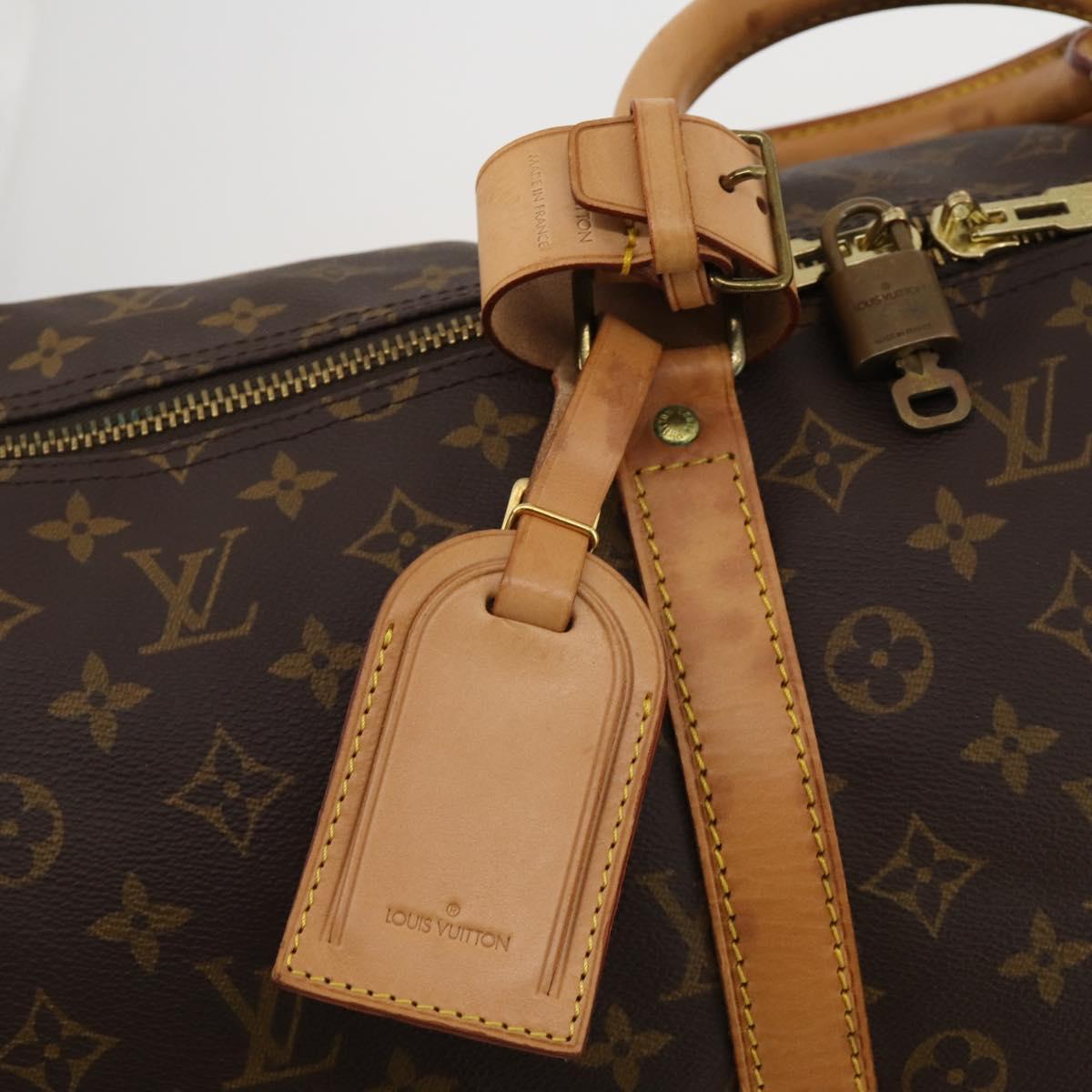 LOUIS VUITTON Monogram Keepall Bandouliere 55 Boston Bag M41414 LV Auth 187724A
