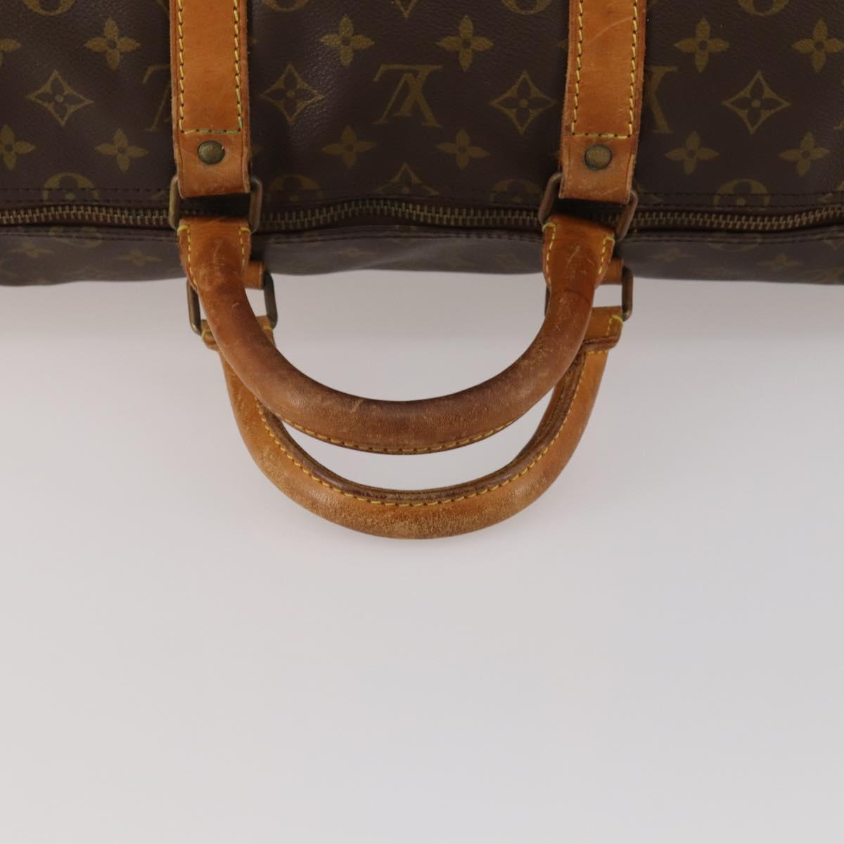 LOUIS VUITTON Monogram Keepall 55 Boston Bag M41424 LV Auth 187725