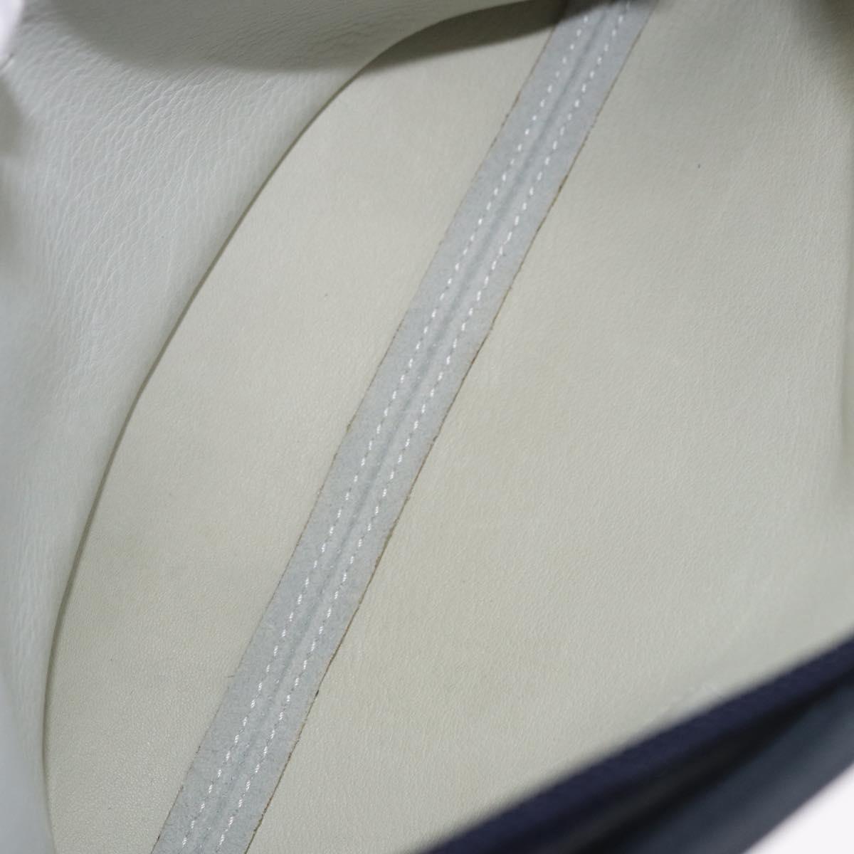 LOEWE Anagram Shoulder Bag Suede Leather Gray Silver Auth 187727A