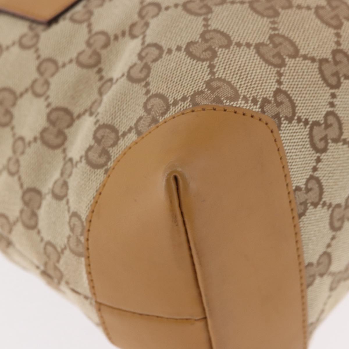 GUCCI GG Canvas Sherry Line Tote Bag Beige Red 019 0401 Auth 187732A
