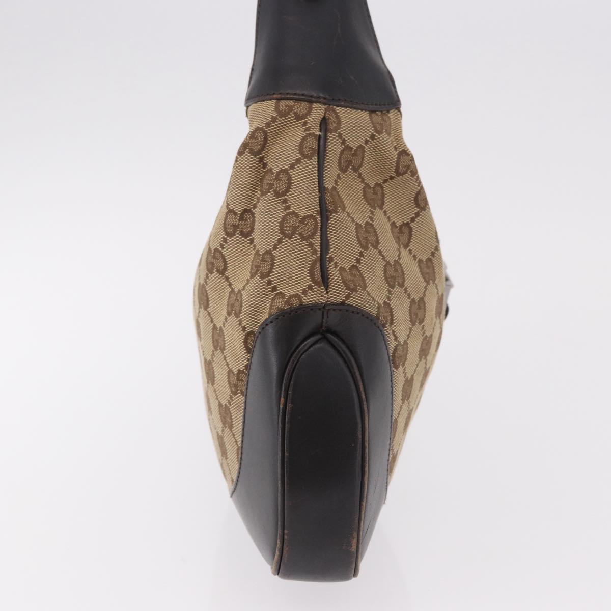 GUCCI GG Canvas Jackie Web Sherry Line Bag Beige Red 001 3306 3444 Auth 187739
