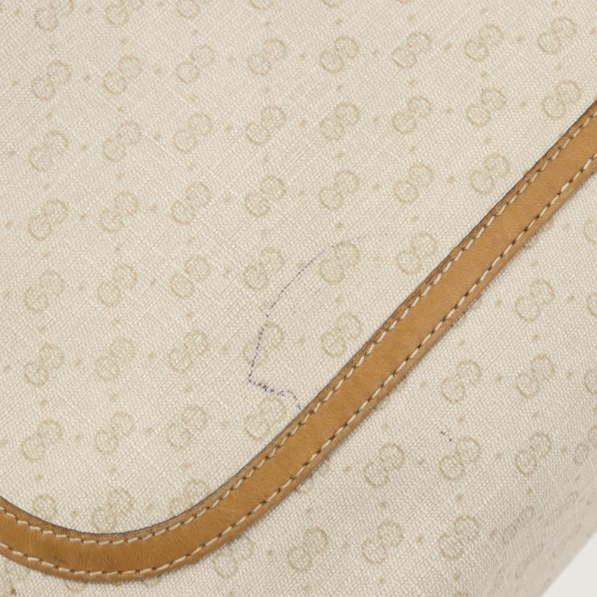 GUCCI GG Supreme Web Sherry Line Tote Bag PVC White Red 002 904 0223 Auth 187740
