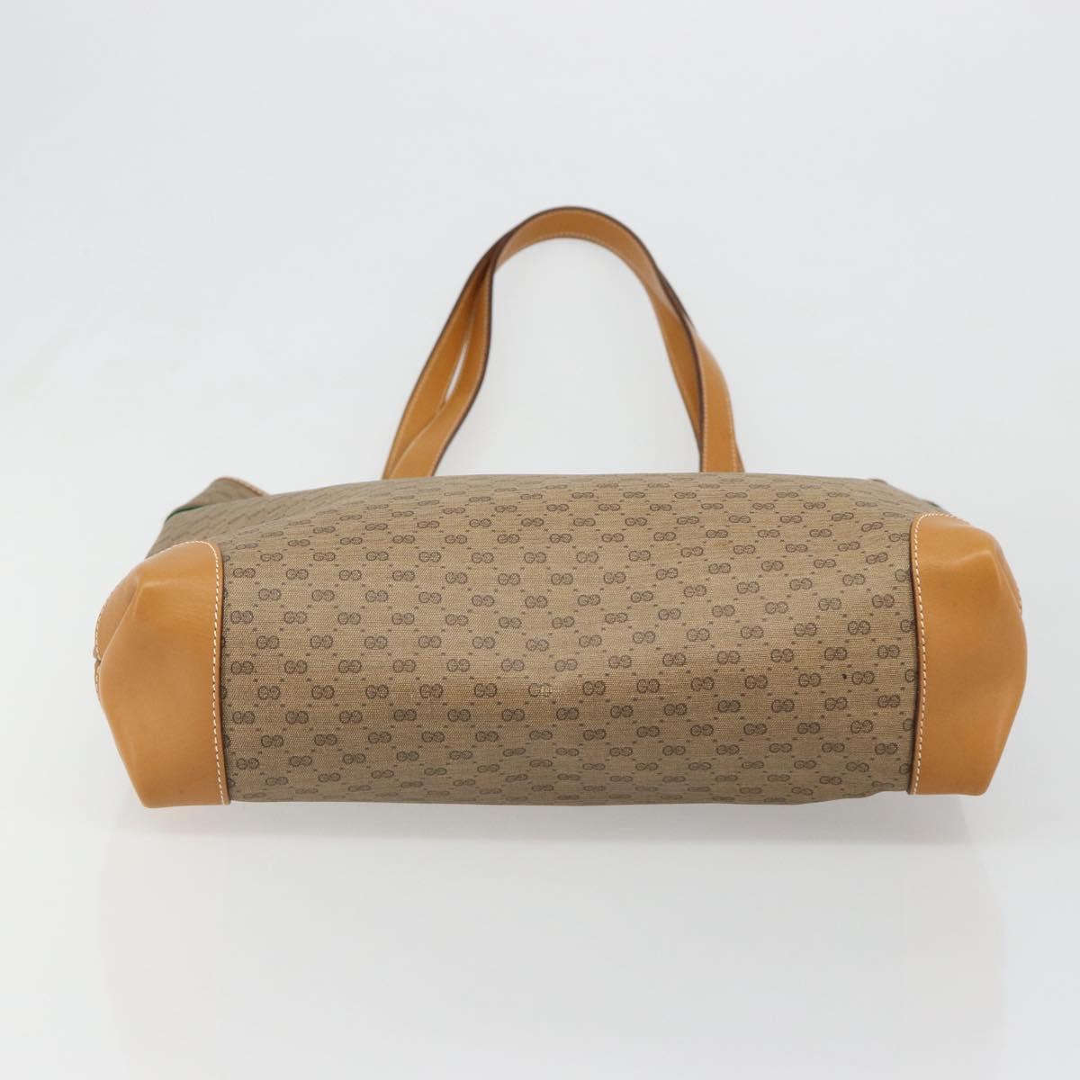 GUCCI Micro GG Supreme Web Sherry Line Bag PVC Beige 002 123 0131 Auth 187742A