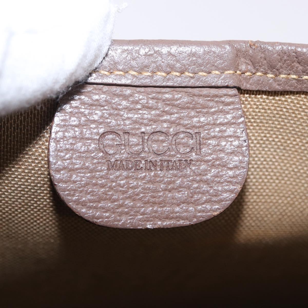 GUCCI GG Supreme Web Sherry Line Tote Bag PVC Beige Red 002 58 6487 Auth 187748