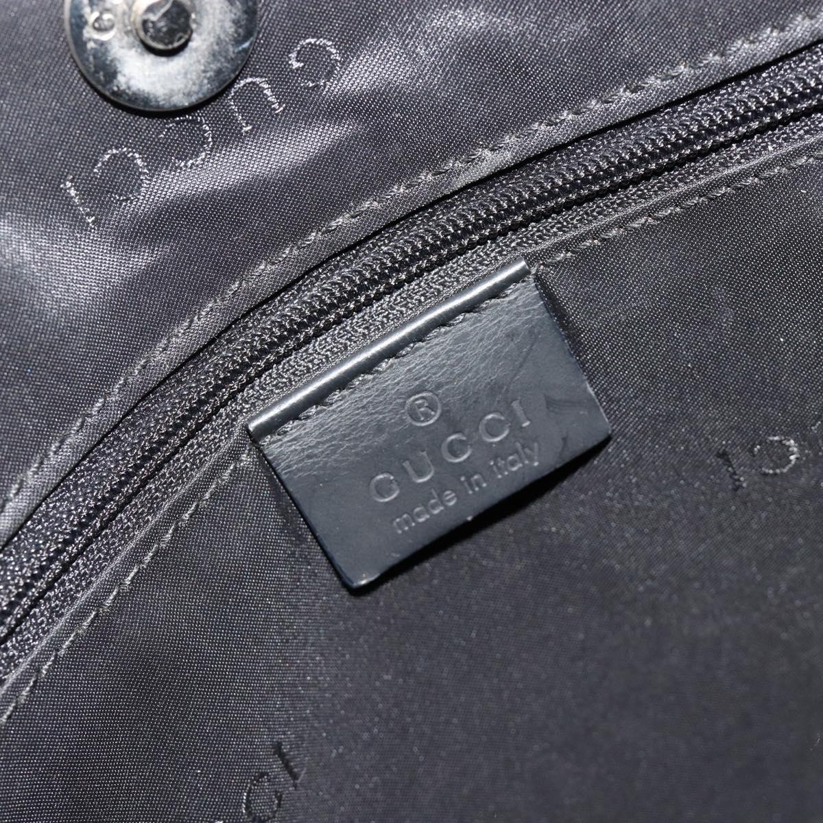GUCCI Shoulder Bag Leather Black 001 3297 Auth 187755