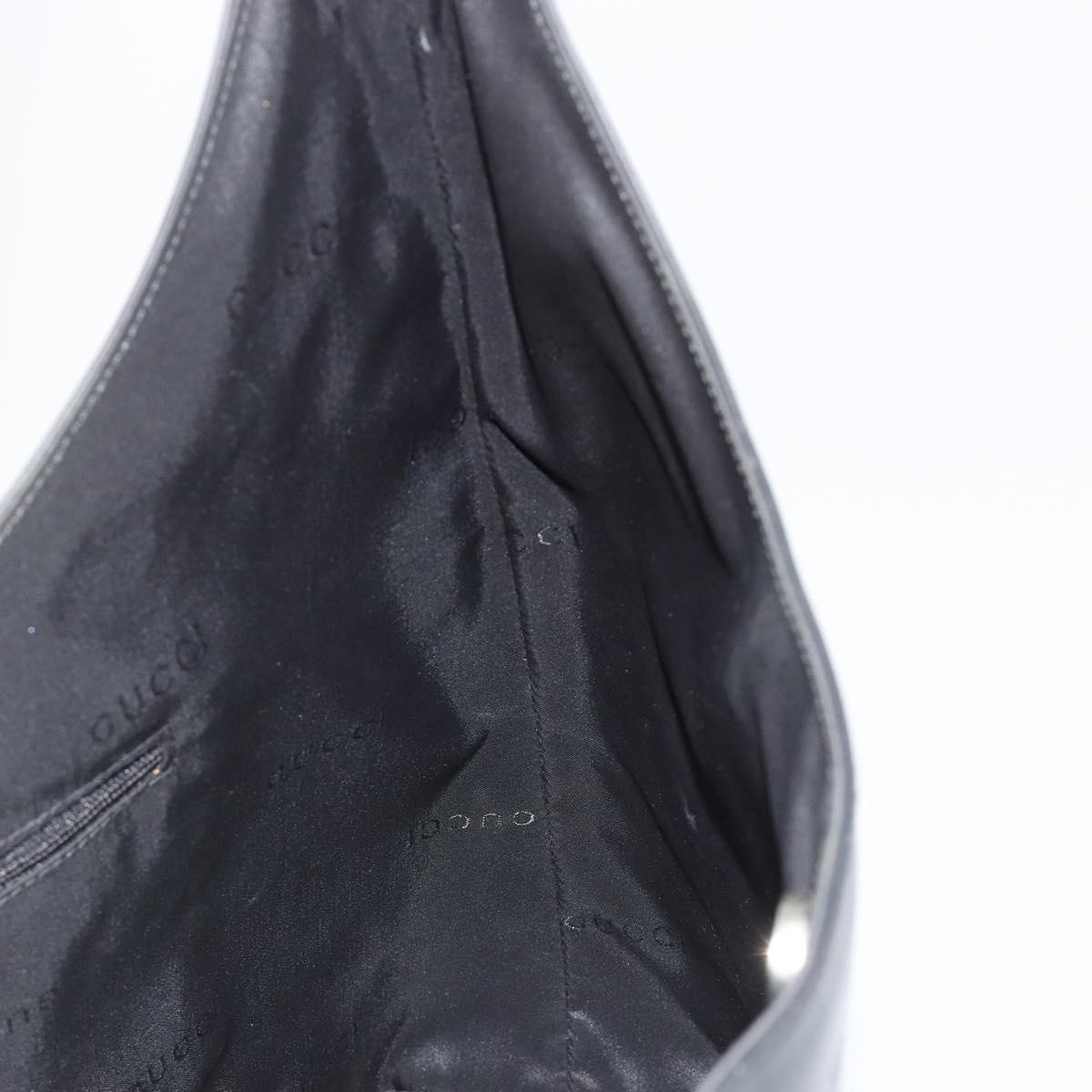 GUCCI Shoulder Bag Leather Black 001 3297 Auth 187755