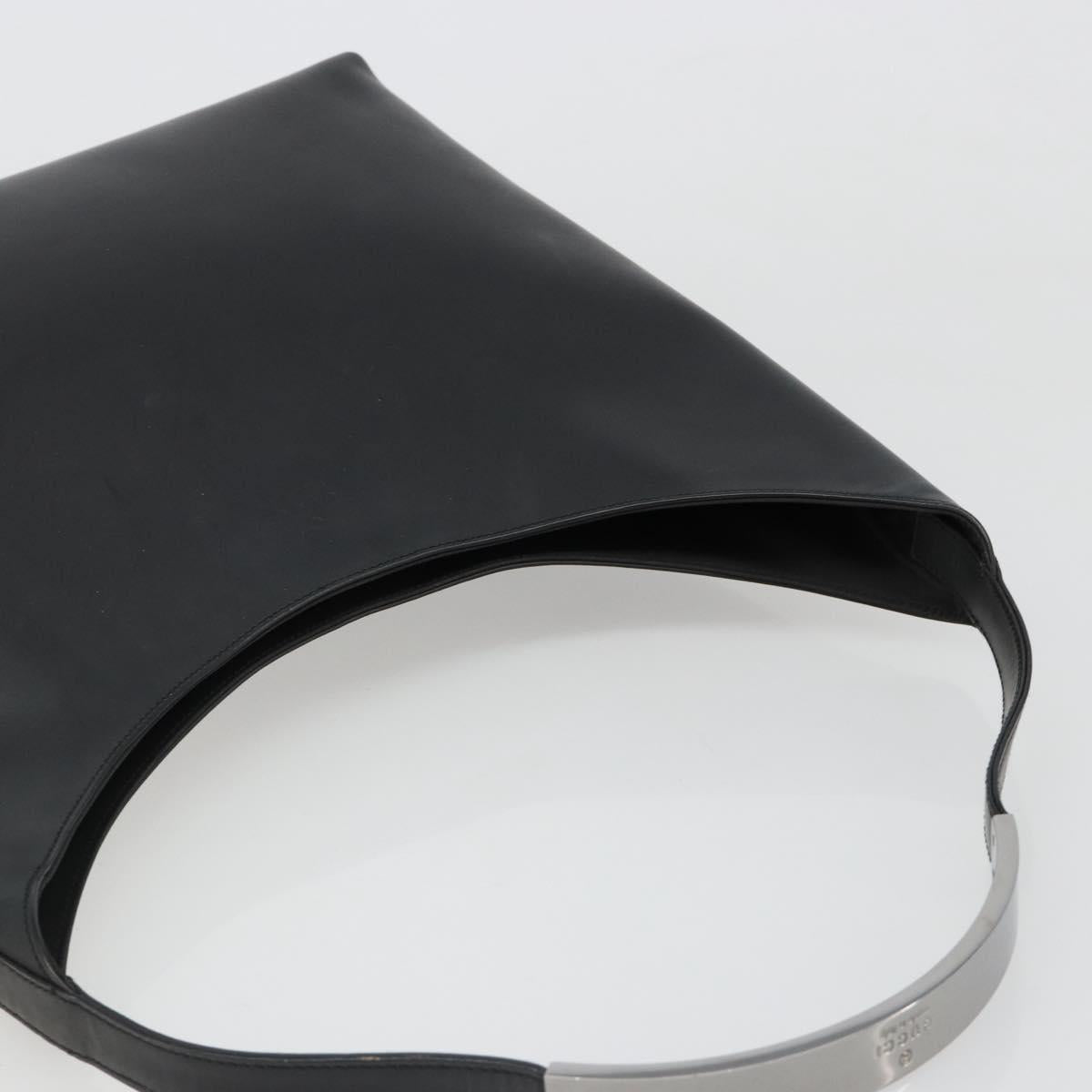GUCCI Shoulder Bag Leather Black 001 3297 Auth 187755