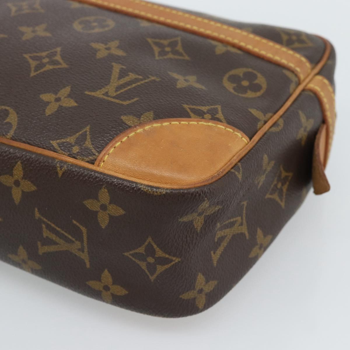 LOUIS VUITTON Monogram Compiegne 28 Clutch Bag M51845 LV Auth 187760