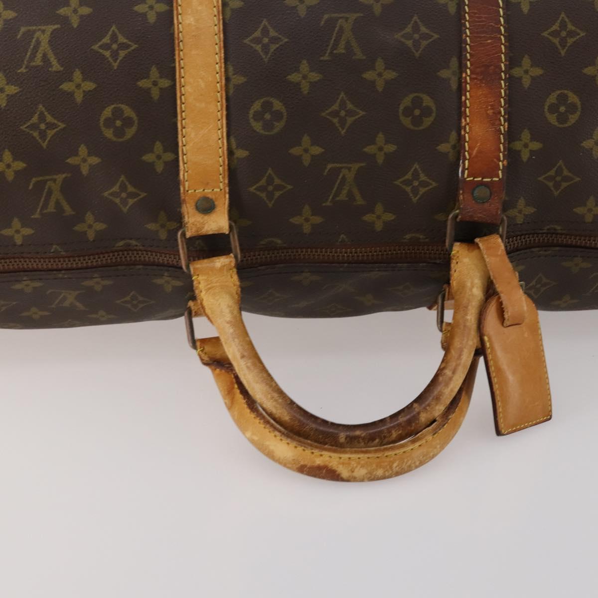 LOUIS VUITTON Monogram Keepall 60 Boston Bag M41422 LV Auth 187763
