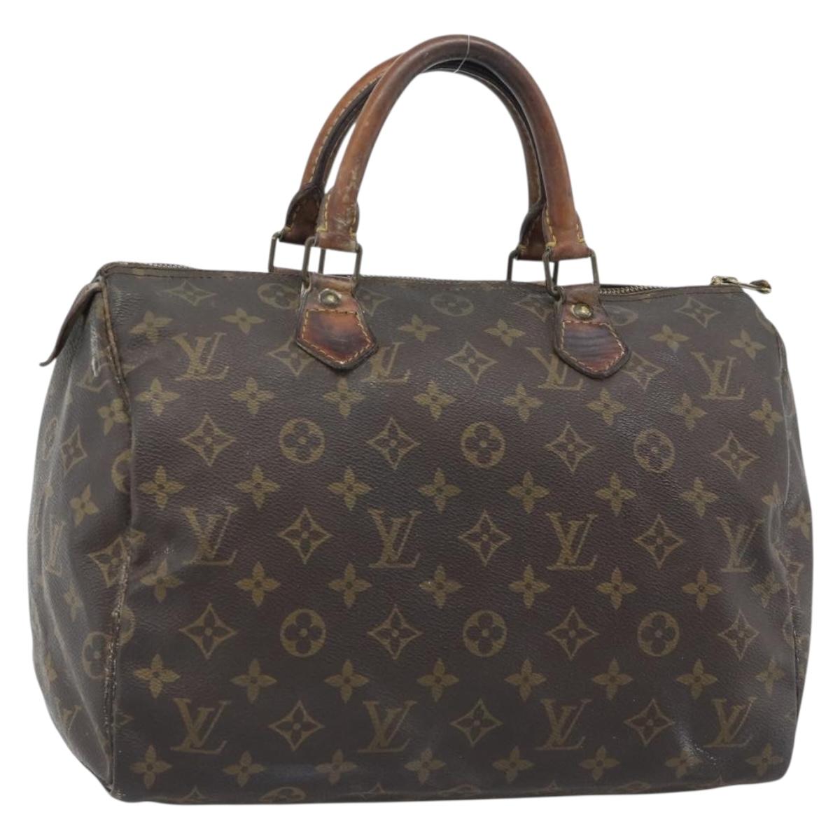 LOUIS VUITTON Monogram Speedy 30 Hand Bag M41526 LV Auth 187765
