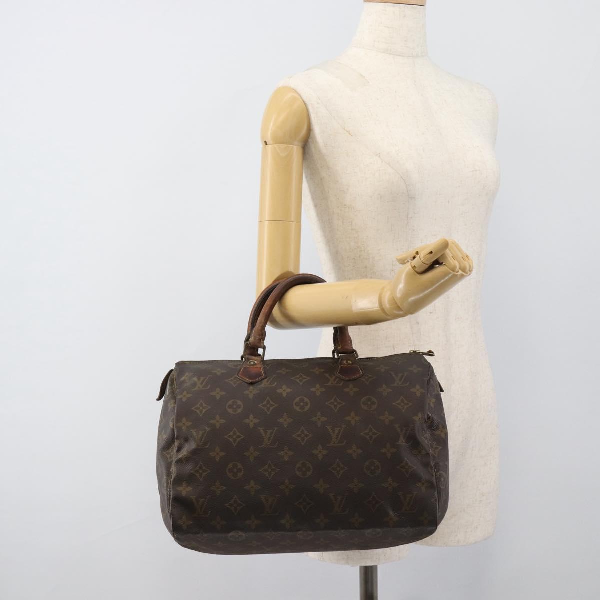 LOUIS VUITTON Monogram Speedy 30 Hand Bag M41526 LV Auth 187765
