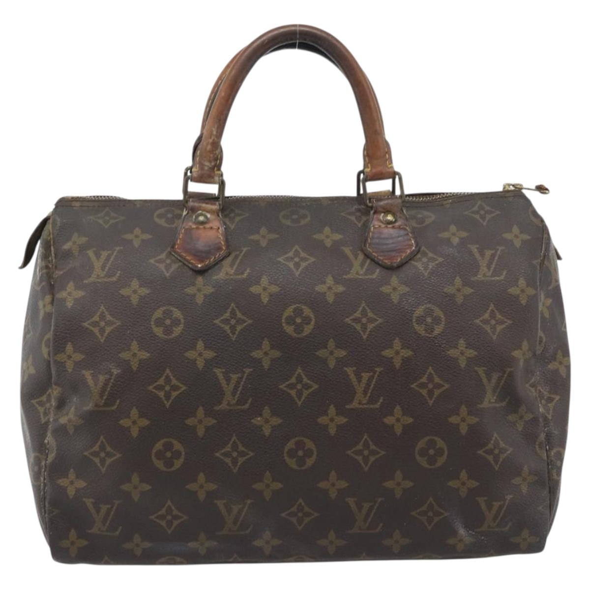 LOUIS VUITTON Monogram Speedy 30 Hand Bag M41526 LV Auth 187765