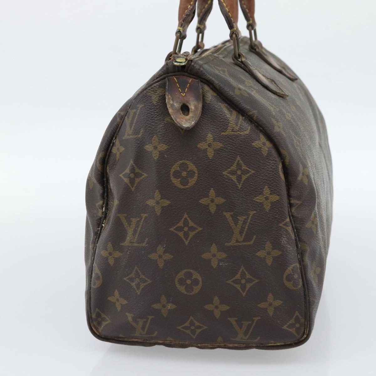 LOUIS VUITTON Monogram Speedy 30 Hand Bag M41526 LV Auth 187765