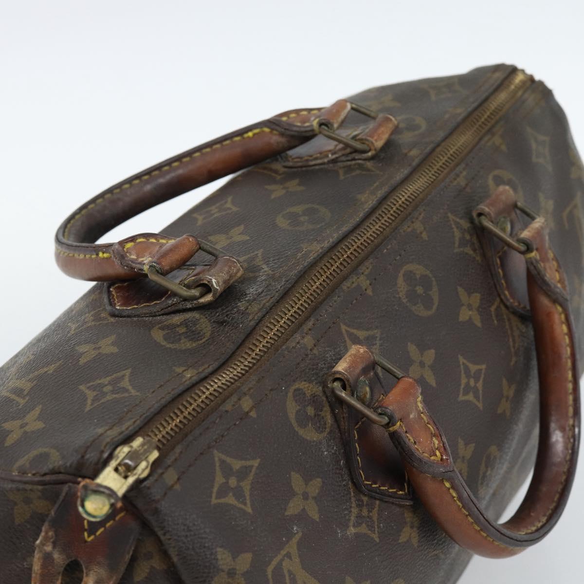 LOUIS VUITTON Monogram Speedy 30 Hand Bag M41526 LV Auth 187765