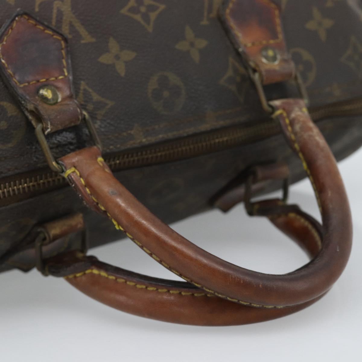 LOUIS VUITTON Monogram Speedy 30 Hand Bag M41526 LV Auth 187765