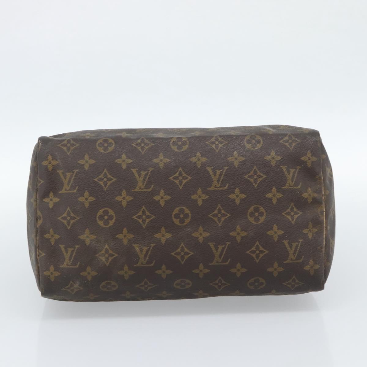 LOUIS VUITTON Monogram Speedy 30 Hand Bag M41526 LV Auth 187765