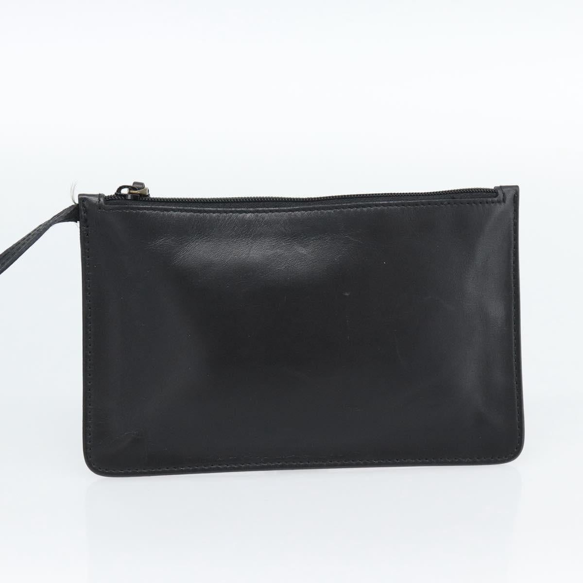 GUCCI Shoulder Bag Canvas Black 90644 Auth 187767