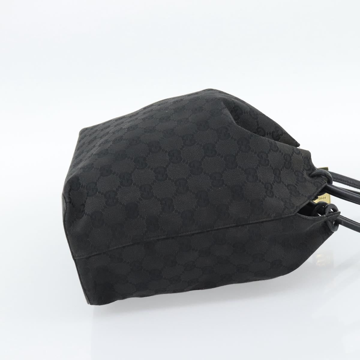 GUCCI Shoulder Bag Canvas Black 90644 Auth 187767