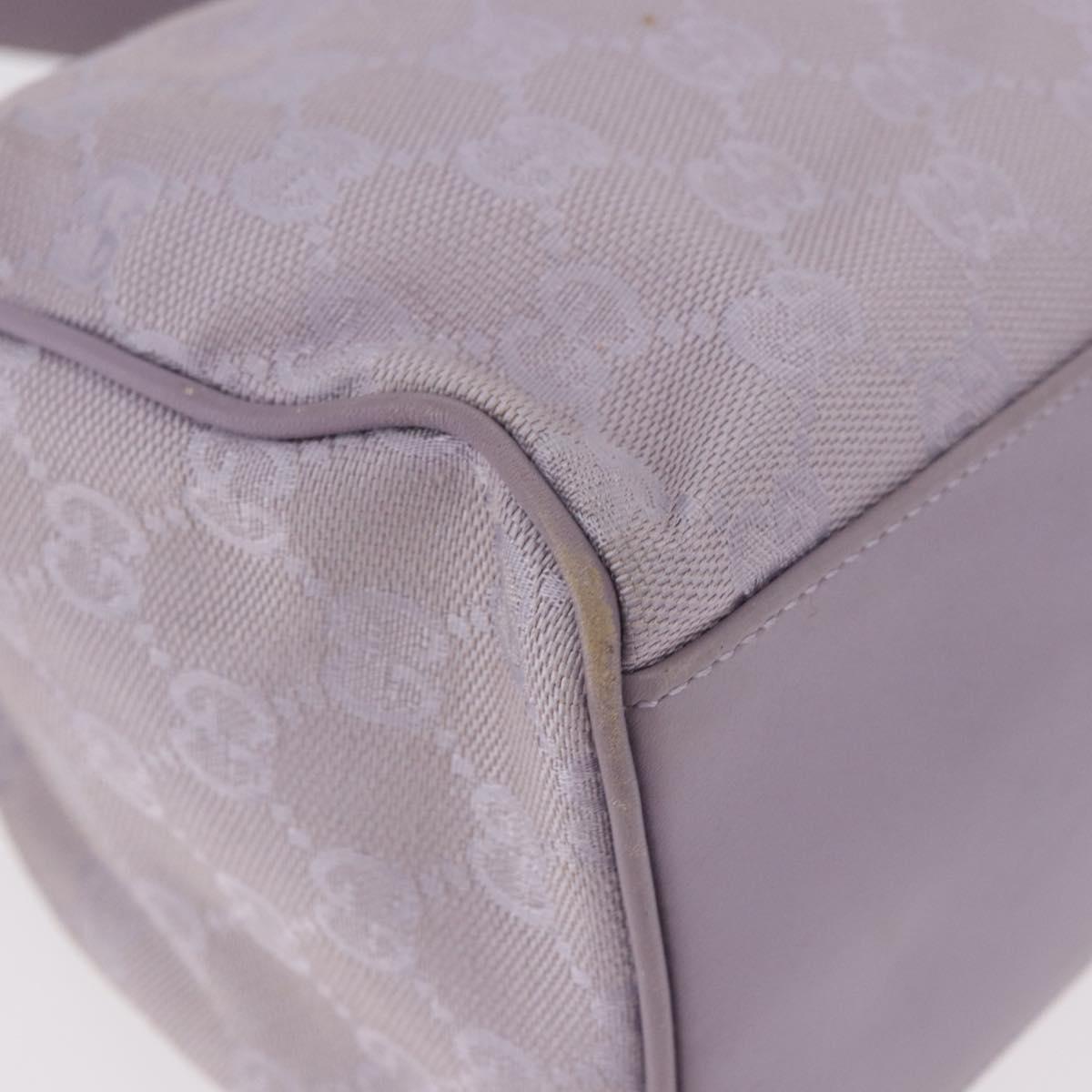GUCCI GG Canvas Shoulder Bag Purple Gold 92699 Auth 187782