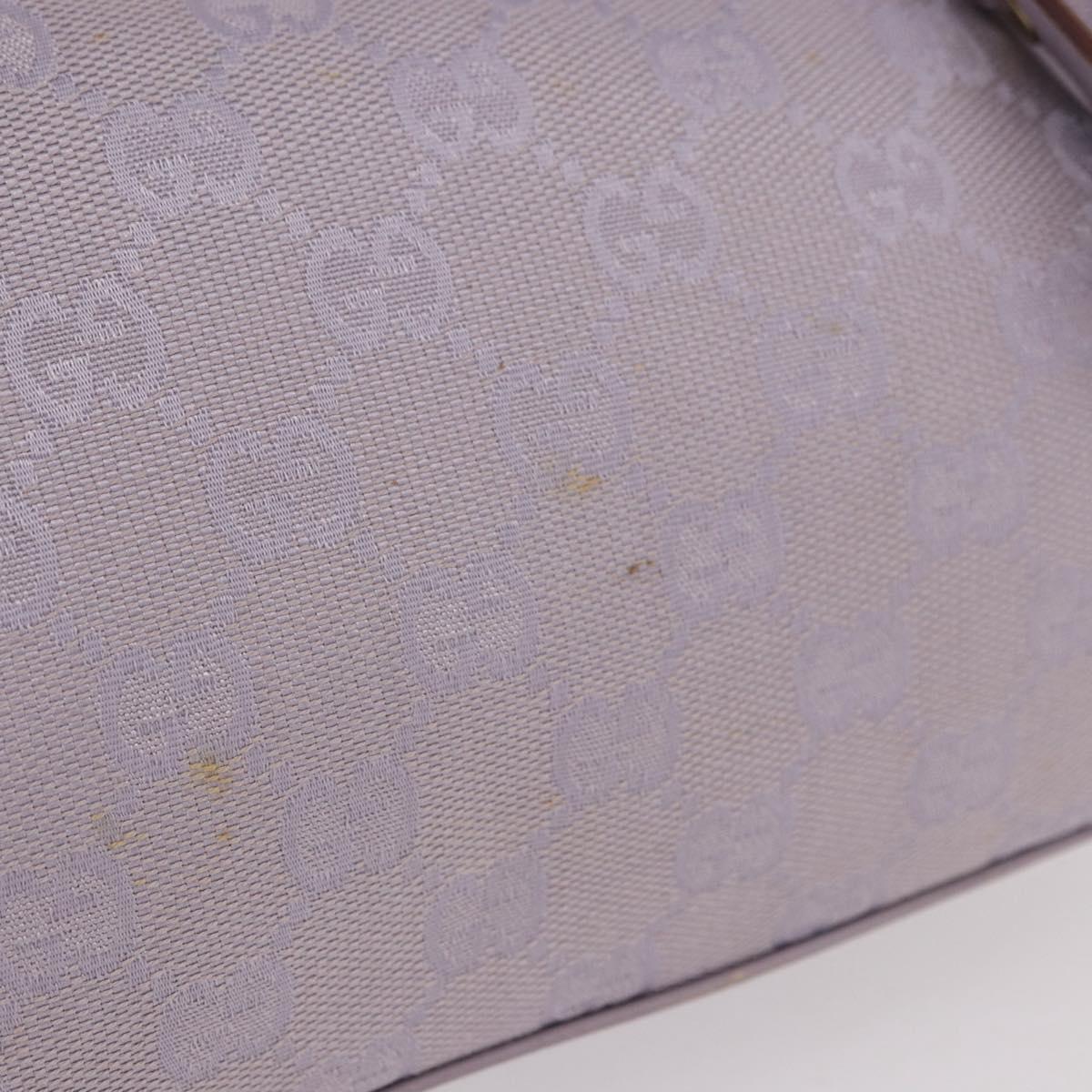 GUCCI GG Canvas Shoulder Bag Purple Gold 92699 Auth 187782